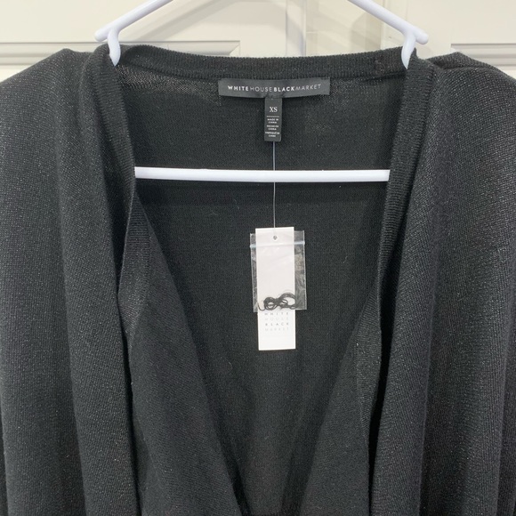 NWT black shimmer cardigan - Picture 2 of 4